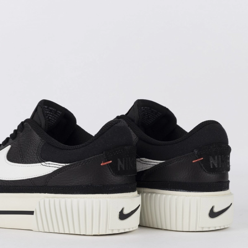 Tênis Nike Court Legacy Lift Black Sail White DM7590-001