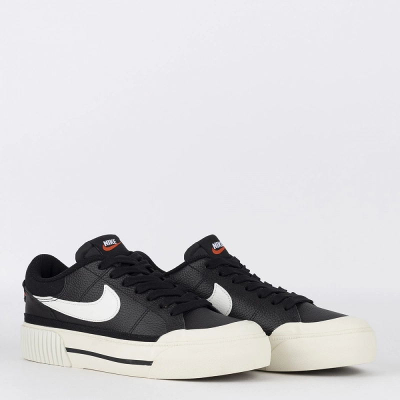 Tênis Nike Court Legacy Lift Black Sail White DM7590-001